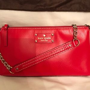 Kate spade shoulder bag- red or black